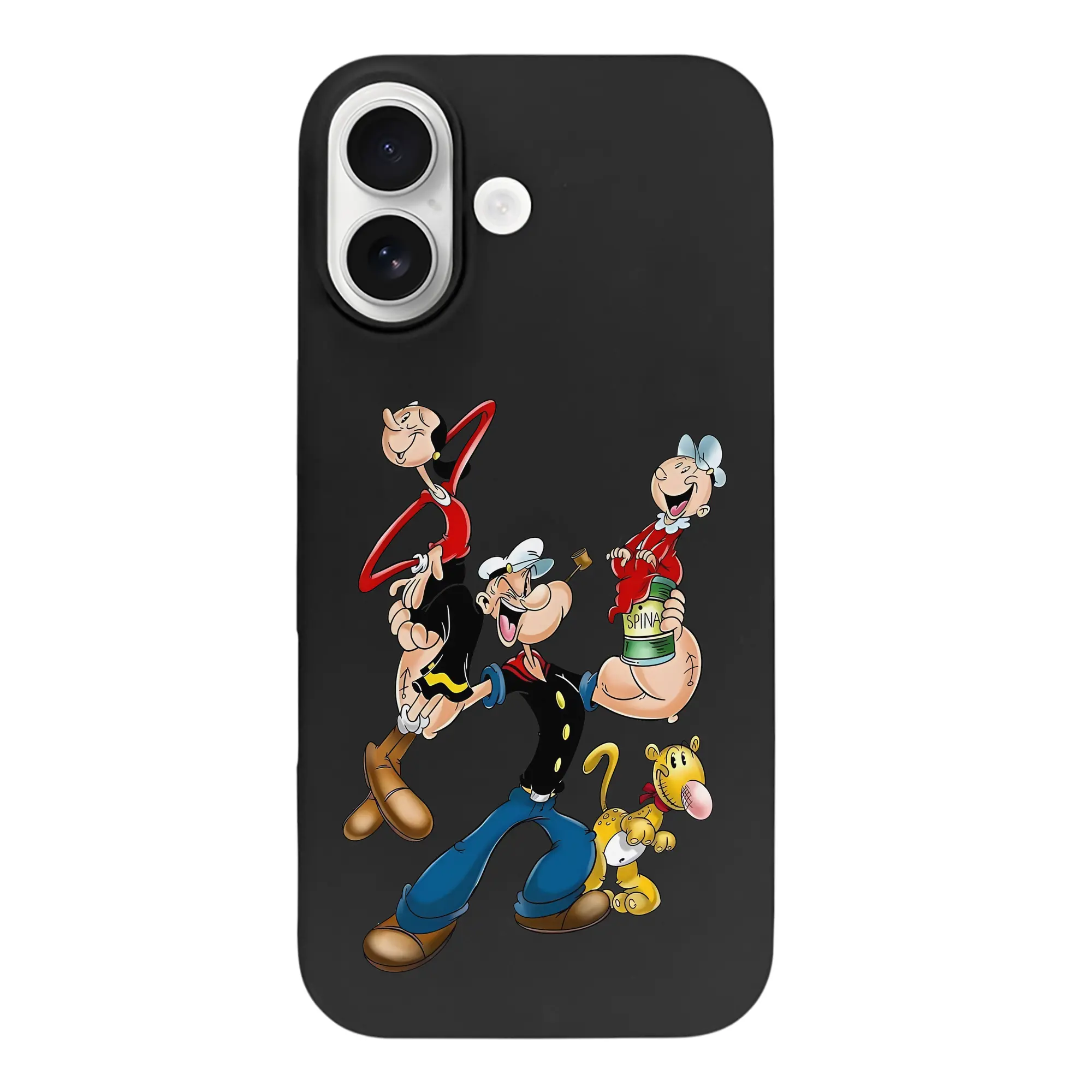 ポパイ グッズ オリーブ・オイル - iPhone 17 シリーズ シリコンケース 薄型 耐衝撃 指紋防止 ソフトタッチカバー 精密フィット 傷防止 保護ケース iPhone 17/17 Air/17 Pro/17 Pro Max 対応